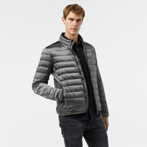  Guess Light Packable Reald Fıne Shiny Nylon 38 Erkek Gri Mont