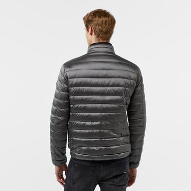  Guess Light Packable Reald Fıne Shiny Nylon 38 Erkek Gri Mont