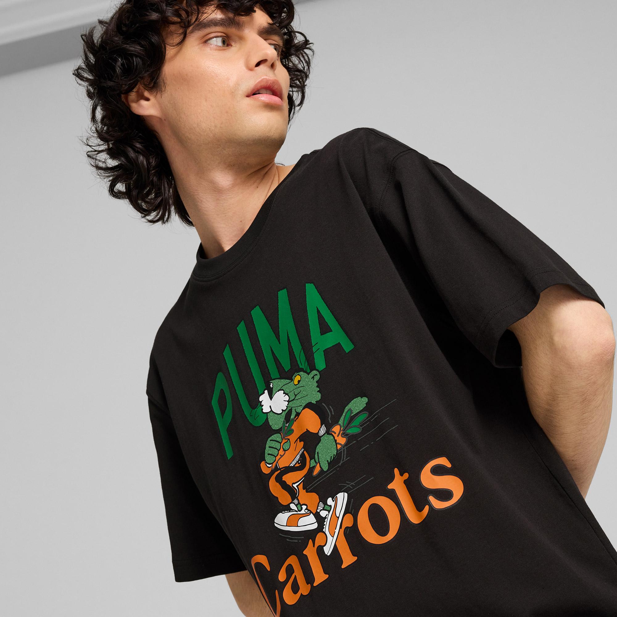 Puma X Carrots Graphic Unisex Siyah T-Shirt