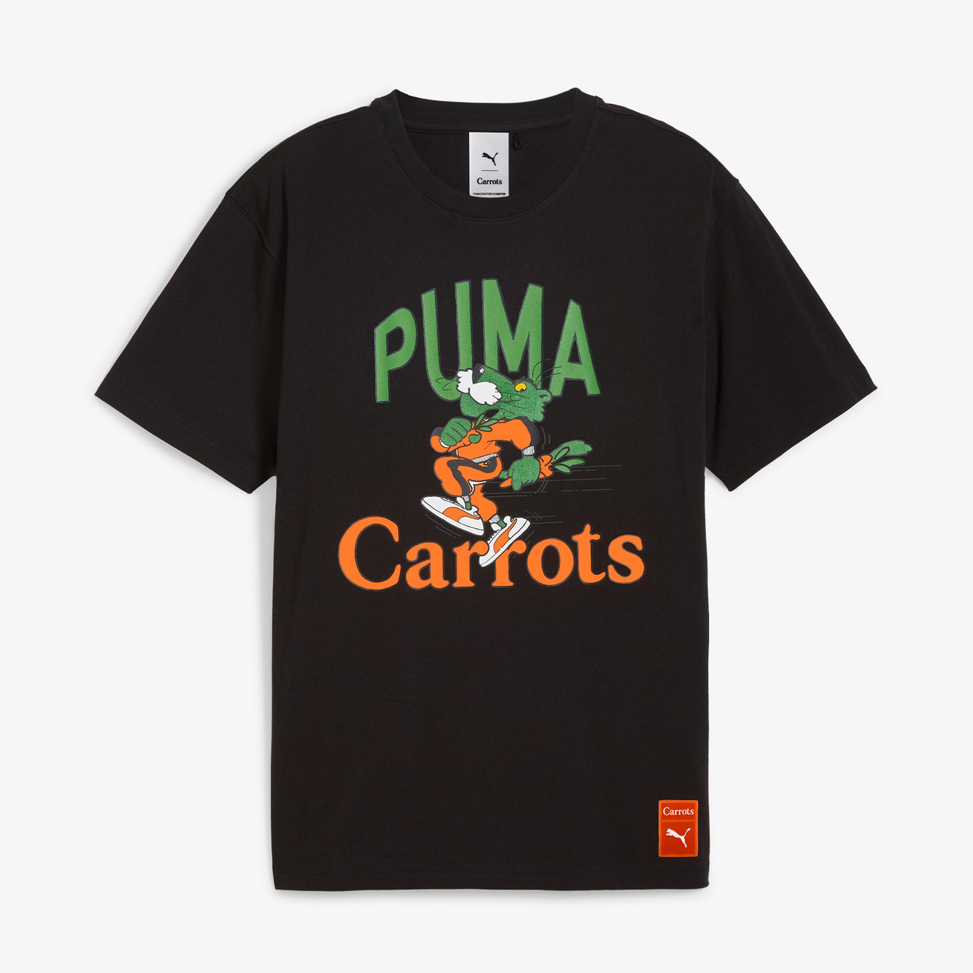 Puma X Carrots Graphic Unisex Siyah T-Shirt