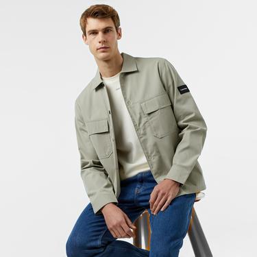  Calvin Klein Erkek Gri Gömlek