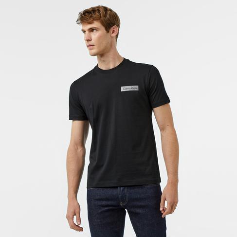  Calvin Klein Raısed Concrete Logo Erkek Siyah T-Shirt