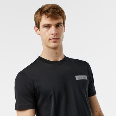  Calvin Klein Raısed Concrete Logo Erkek Siyah T-Shirt