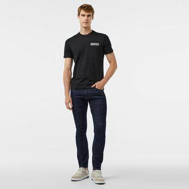  Calvin Klein Raısed Concrete Logo Erkek Siyah T-Shirt