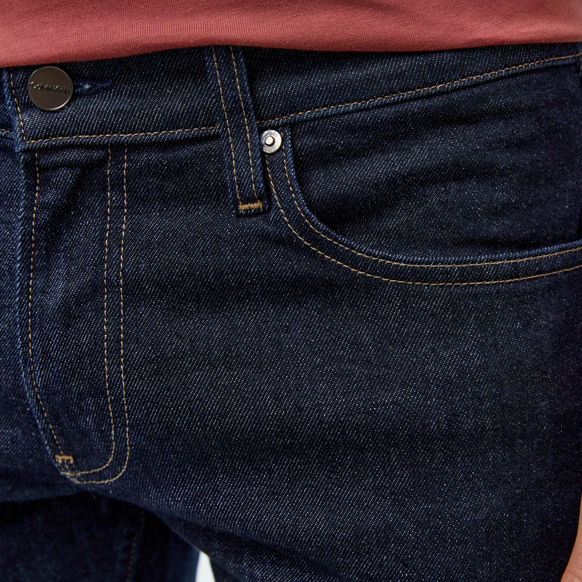 Calvin Klein Slim Fit Rinse Erkek Lacivert Jean