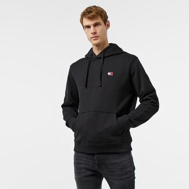  Tommy Hilfiger Reg Badge Erkek Siyah Sweatshirt