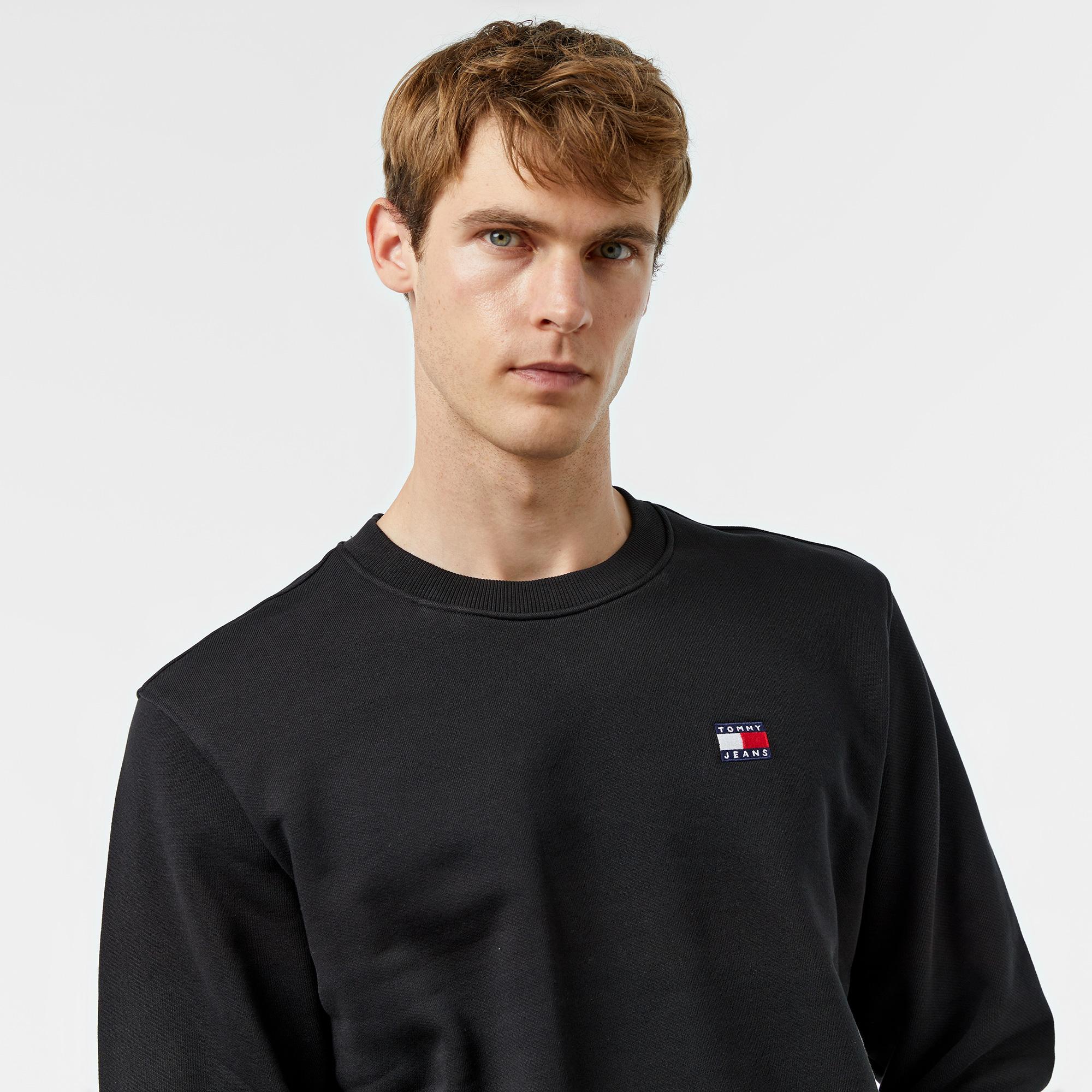 Tommy Hilfiger Erkek Siyah Sweatshirt