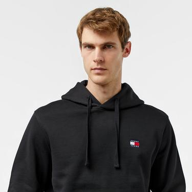 Tommy Hilfiger Reg Badge Erkek Siyah Sweatshirt