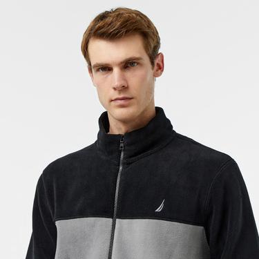  Nautica Erkek Siyah Regular Fit Polar Sweatshirt