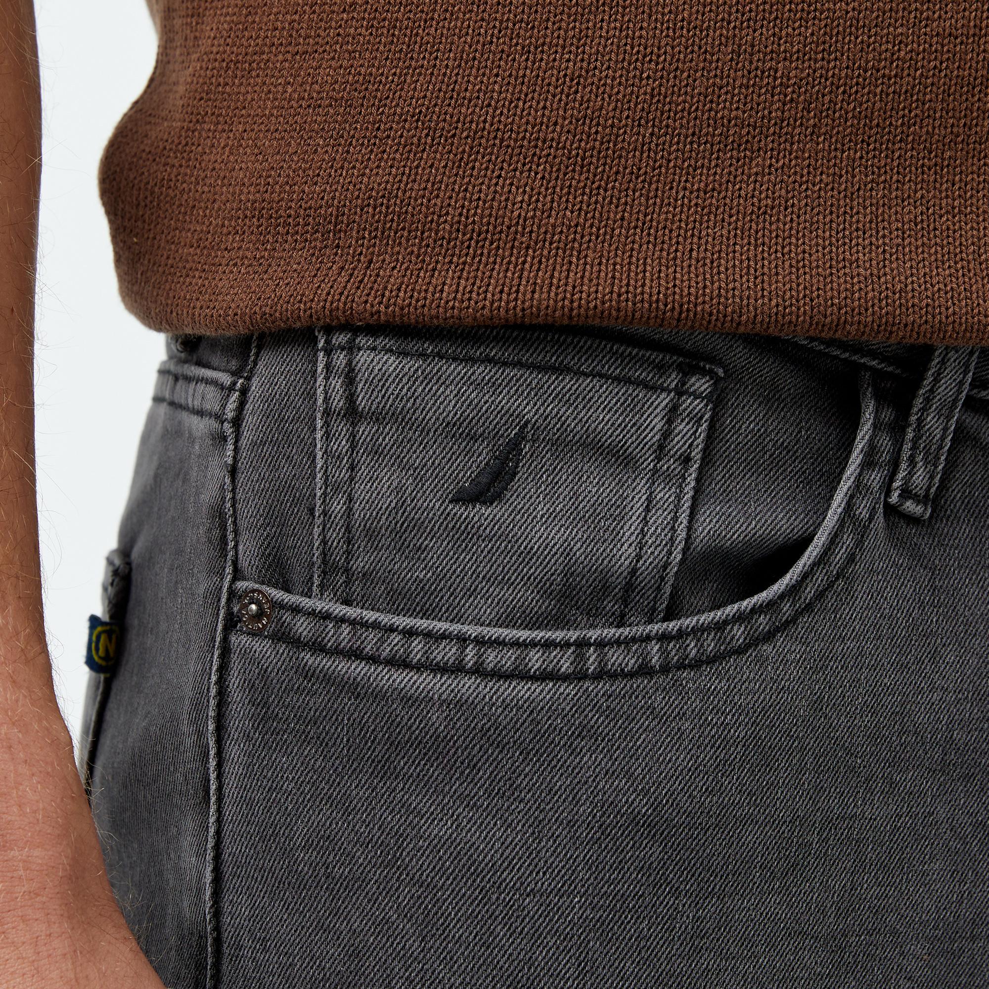 Nautica Erkek Gri Slim Fit Jean Pantolon