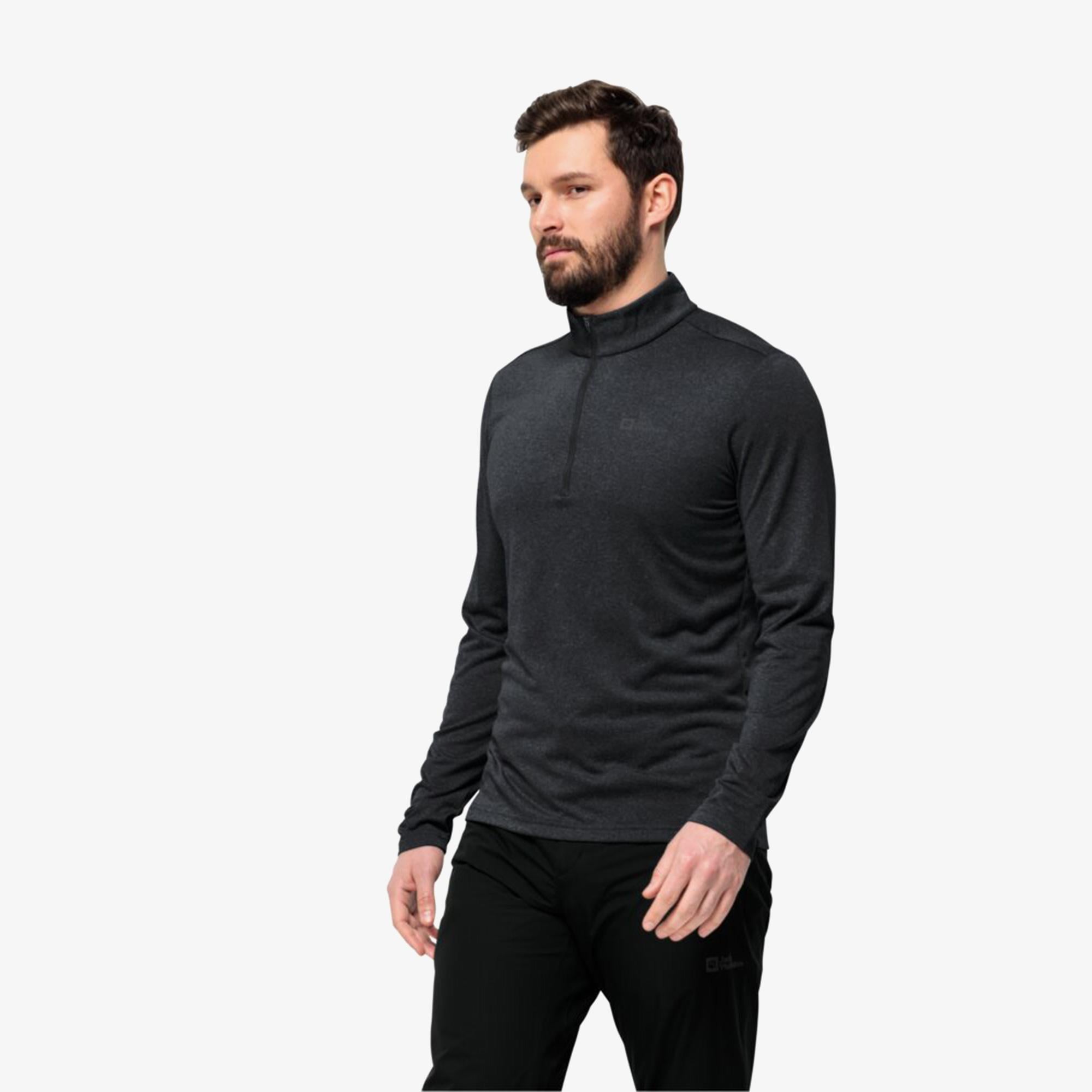 Jack Wolfskin Sky Thermal Erkek Gri Outdoor Polar