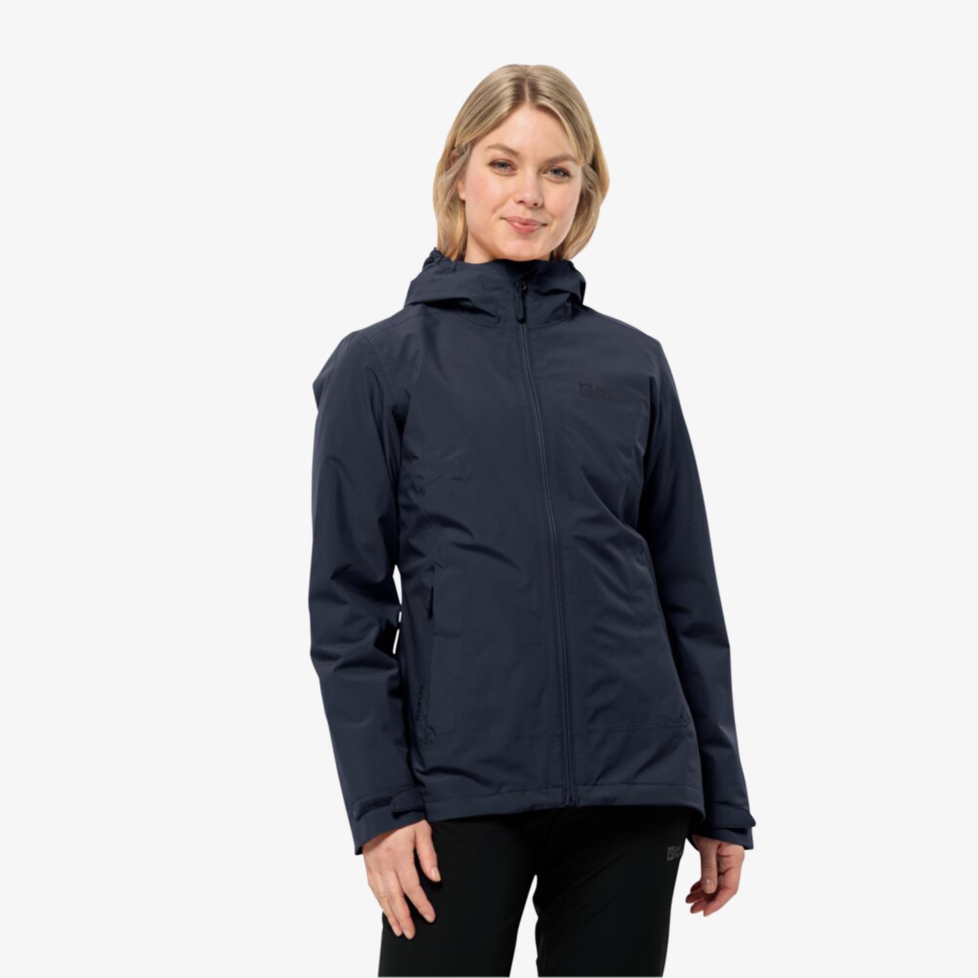Jack Wolfskin Moonrise 3in1 Kadın Lacivert Outdoor Ceket