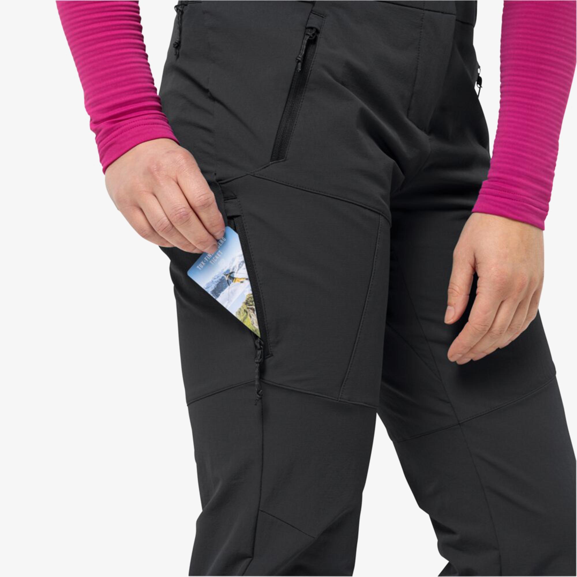 Jack Wolfskin Winter Glastal Kadın Siyah Outdoor Pantolon