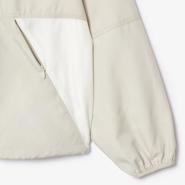  Kadın Relaxed Fit Kapüşonlu Gri Rüzgarlık