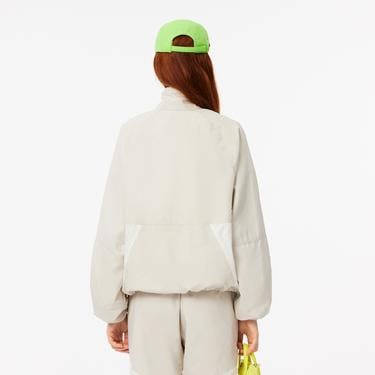  Kadın Relaxed Fit Kapüşonlu Gri Rüzgarlık