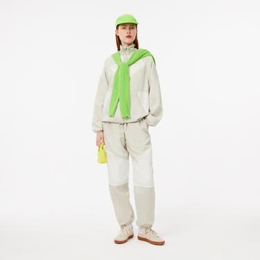  Kadın Relaxed Fit Kapüşonlu Gri Rüzgarlık