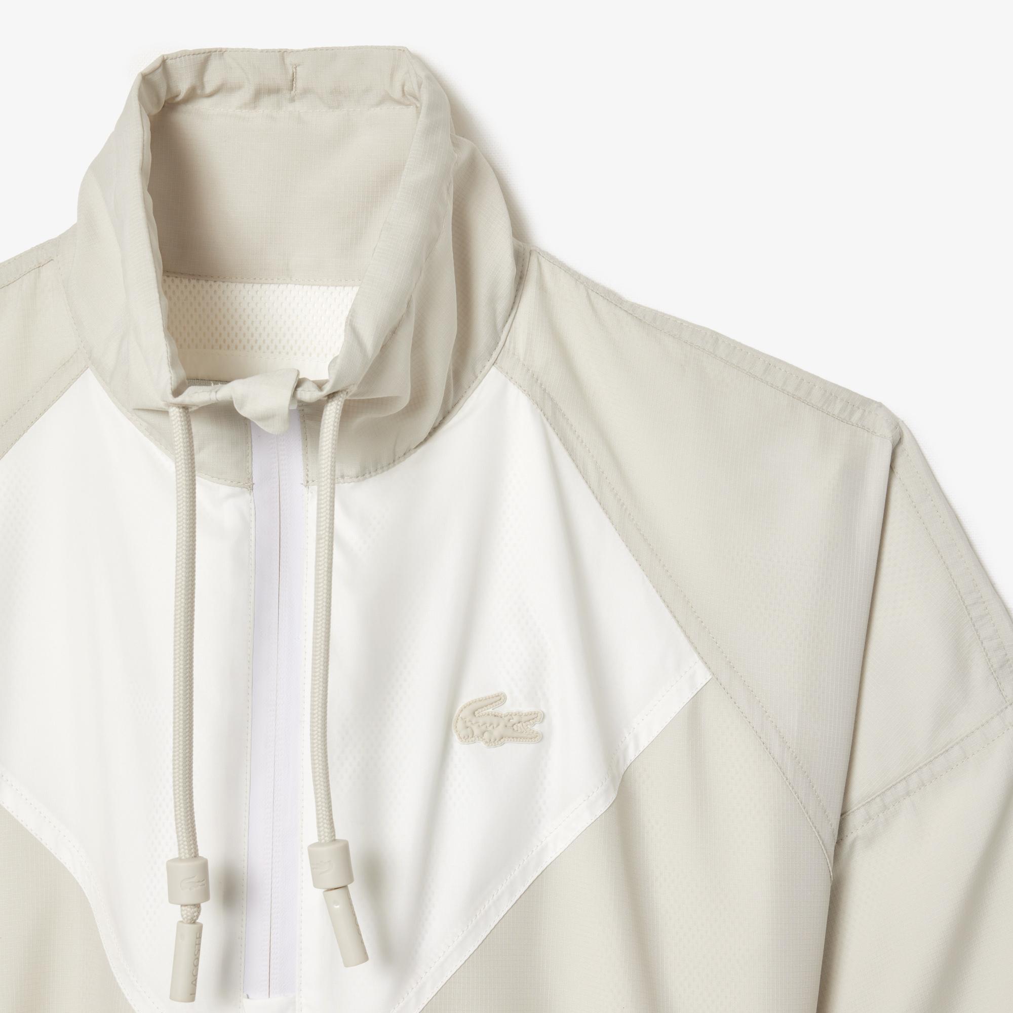 Kadın Relaxed Fit Uzun Kollu Yarım Fermuarlı Gri Elbise