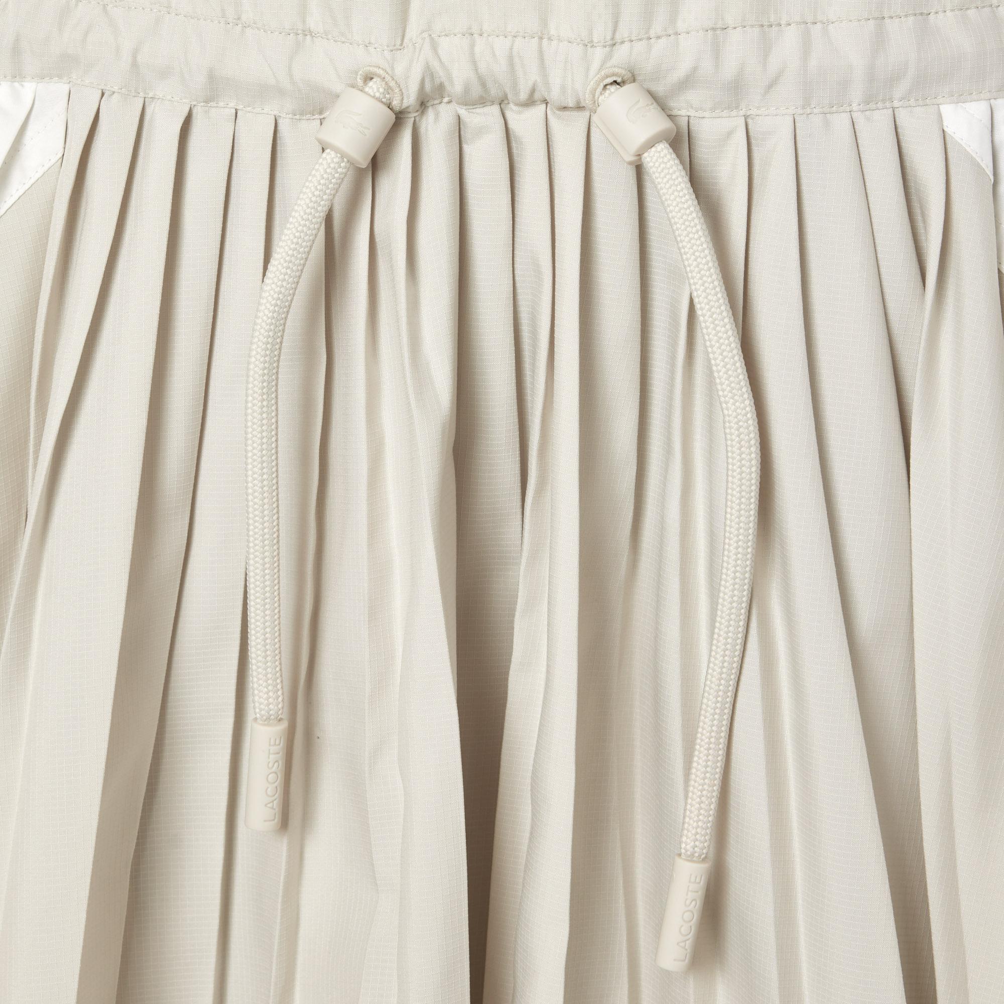 Kadın Relaxed Fit Uzun Kollu Yarım Fermuarlı Gri Elbise