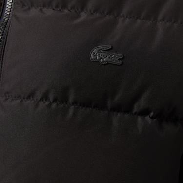  Erkek Regular Fit Kapüşonlu Siyah Şişme Mont