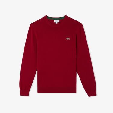  Lacoste Erkek Regular Fit Bisiklet Yaka Kırmızı Kazak