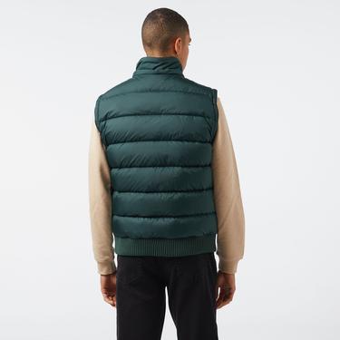  Erkek Kapüşonlu Koyu Yeşil Mont