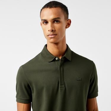  Lacoste Paris Erkek Regular Fit Haki Polo