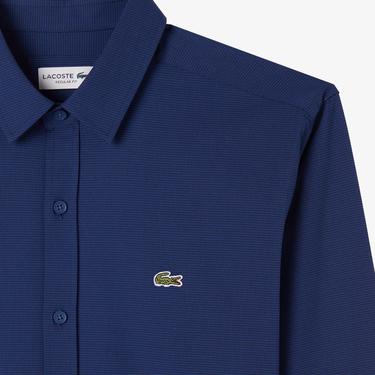  Lacoste Erkek Regular Fit Lacivert Gömlek