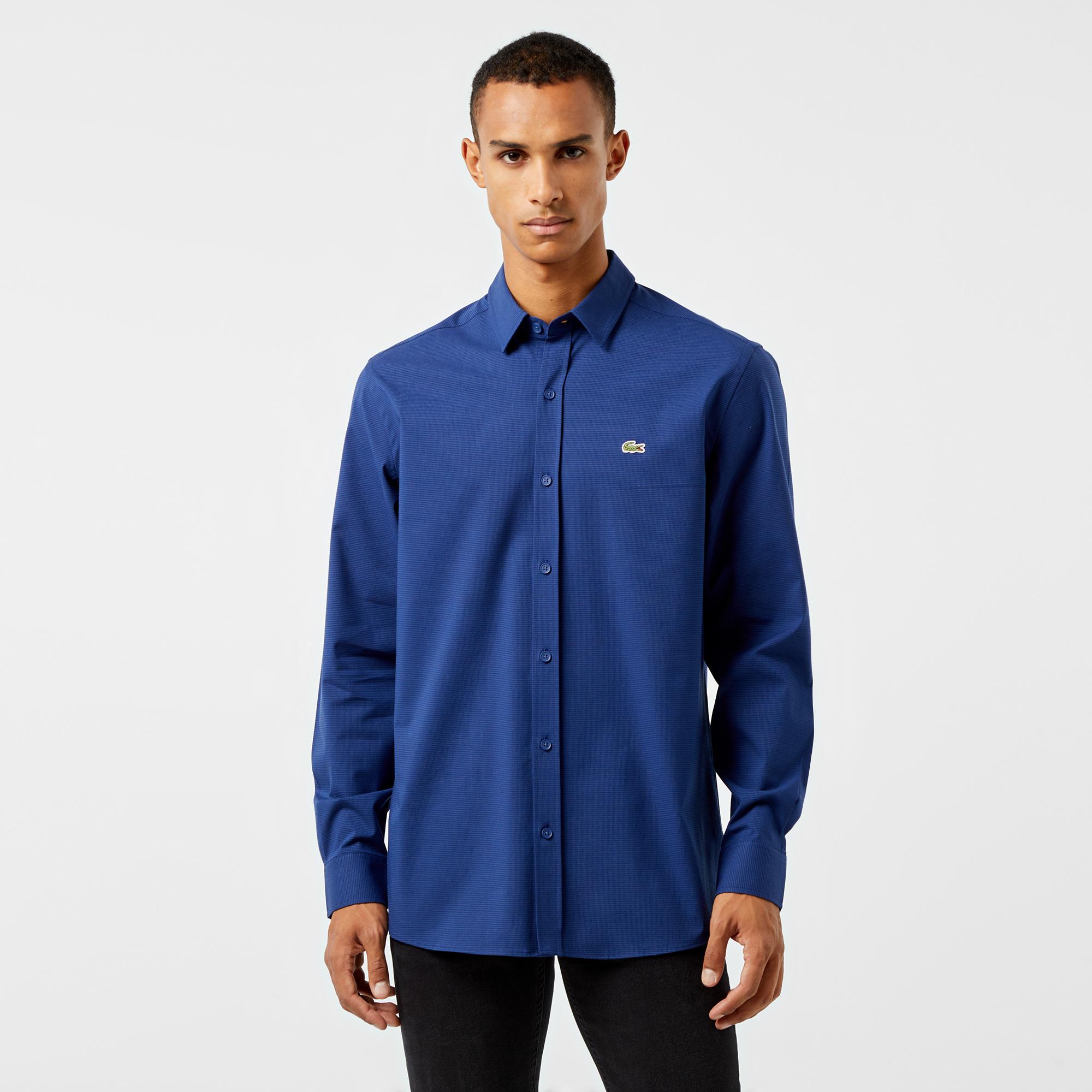 Lacoste Erkek Regular Fit Lacivert Gömlek