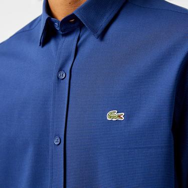  Lacoste Erkek Regular Fit Lacivert Gömlek
