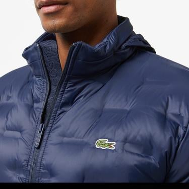  Erkek Regular Fit Kapüşonlu Kapitone Lacivert Mont