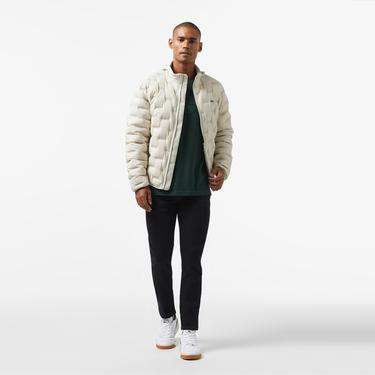  Erkek Regular Fit Kapüşonlu Kapitone Gri Mont