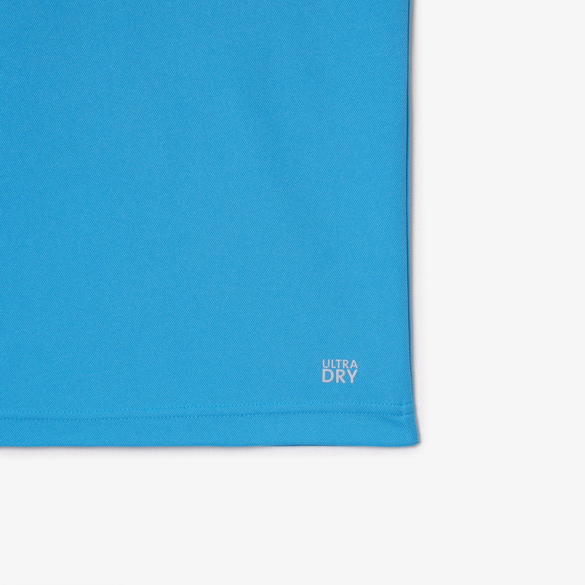 Erkek Regular Fit Baskılı Mavi Polo