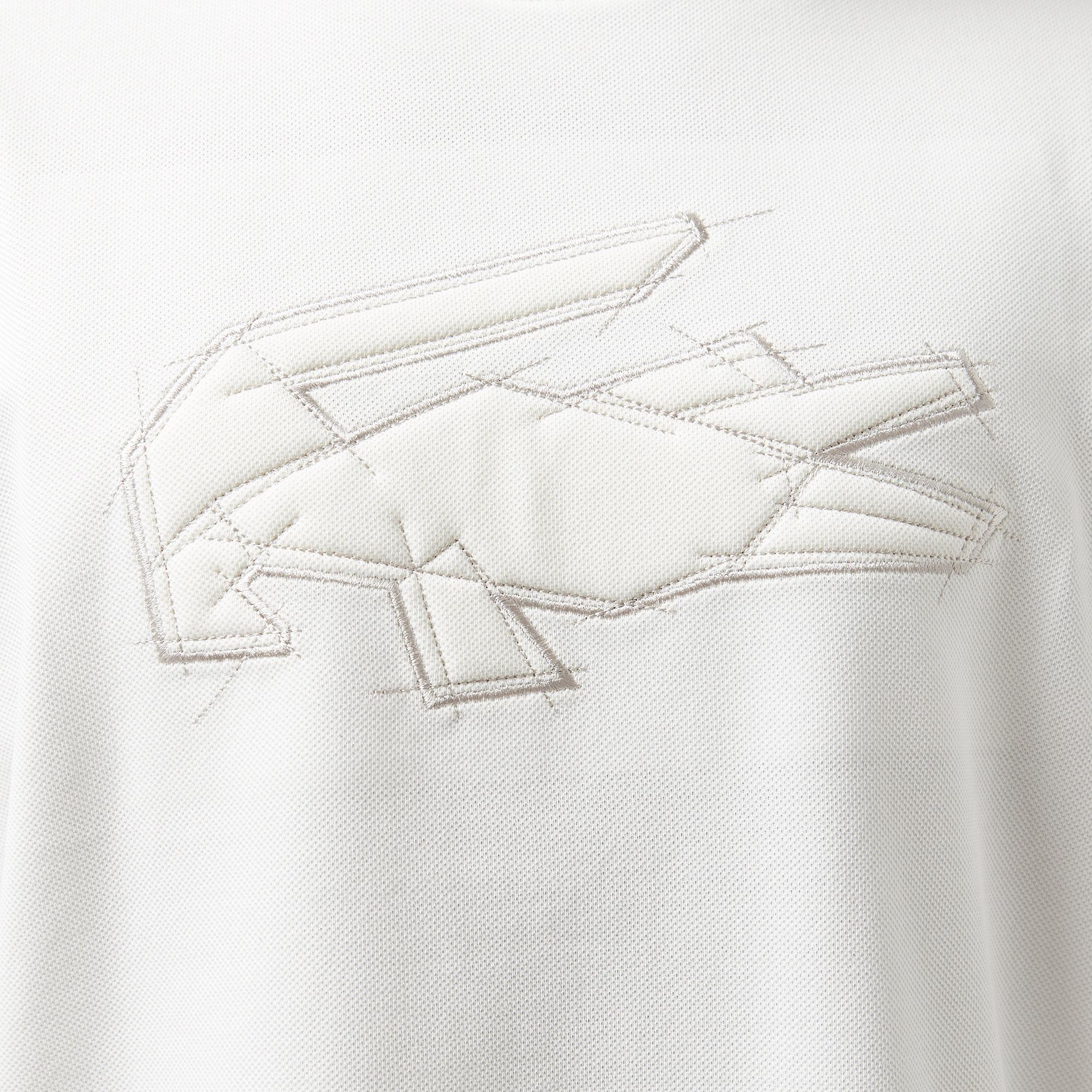 Erkek Oversize Fit Bisiklet Yaka Baskılı Beyaz T-Shirt