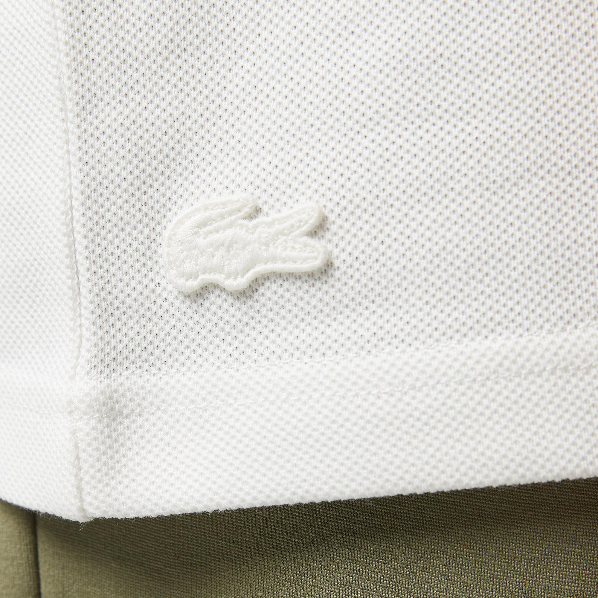 Erkek Oversize Fit Bisiklet Yaka Baskılı Beyaz T-Shirt