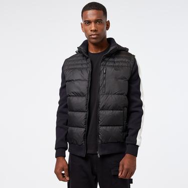  Lacoste Erkek Kapüşonlu Siyah Mont