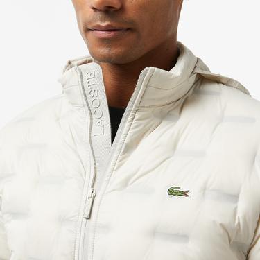  Erkek Regular Fit Kapüşonlu Kapitone Gri Mont