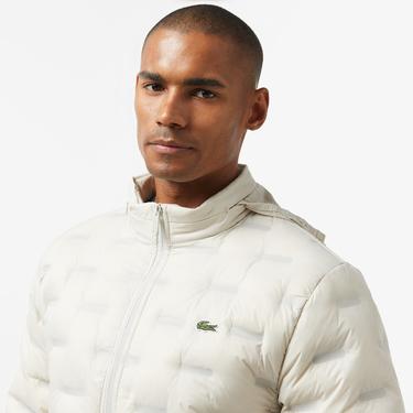  Erkek Regular Fit Kapüşonlu Kapitone Gri Mont