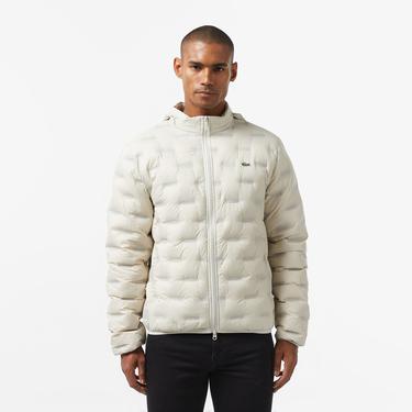  Erkek Regular Fit Kapüşonlu Kapitone Gri Mont