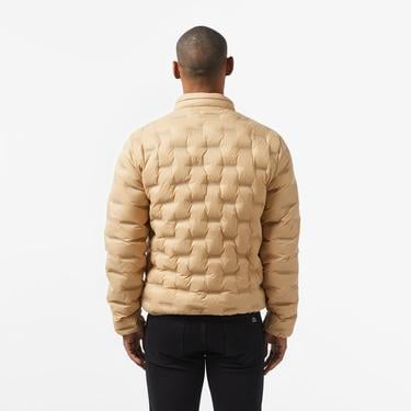  Erkek Regular Fit Kapüşonlu Kapitone Kahverengi Mont