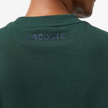  Erkek Oversize Fit Bisiklet Yaka Baskılı Koyu Yeşil T-Shirt