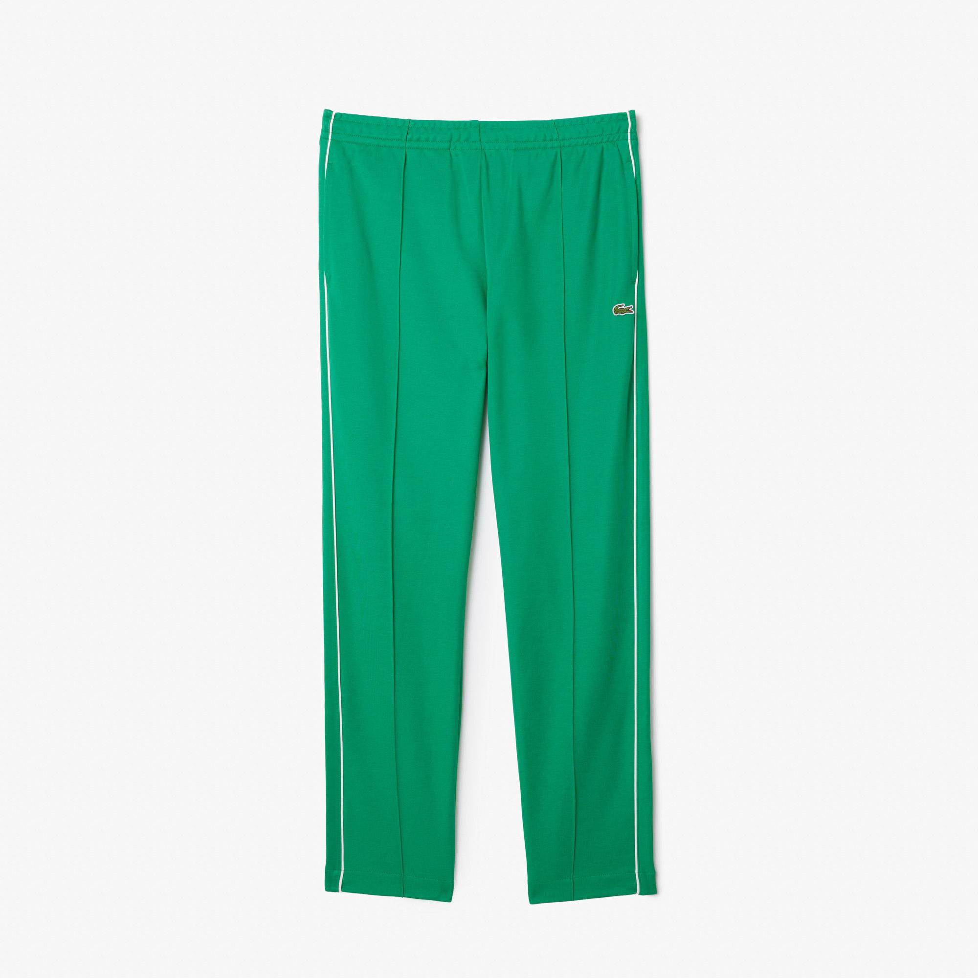 Erkek Regular Fit Çizgili Yeşil Eşofman Altı