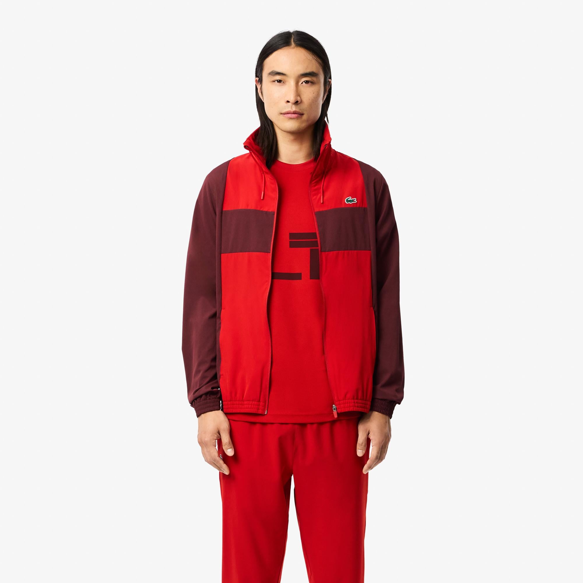 Erkek Regular Fit Bisiklet Yaka Baskılı Kırmızı T-Shirt