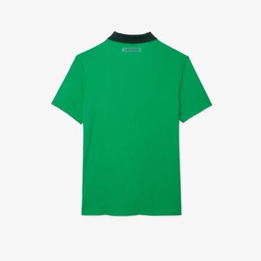  Erkek Regular Fit Baskılı Yeşil Polo