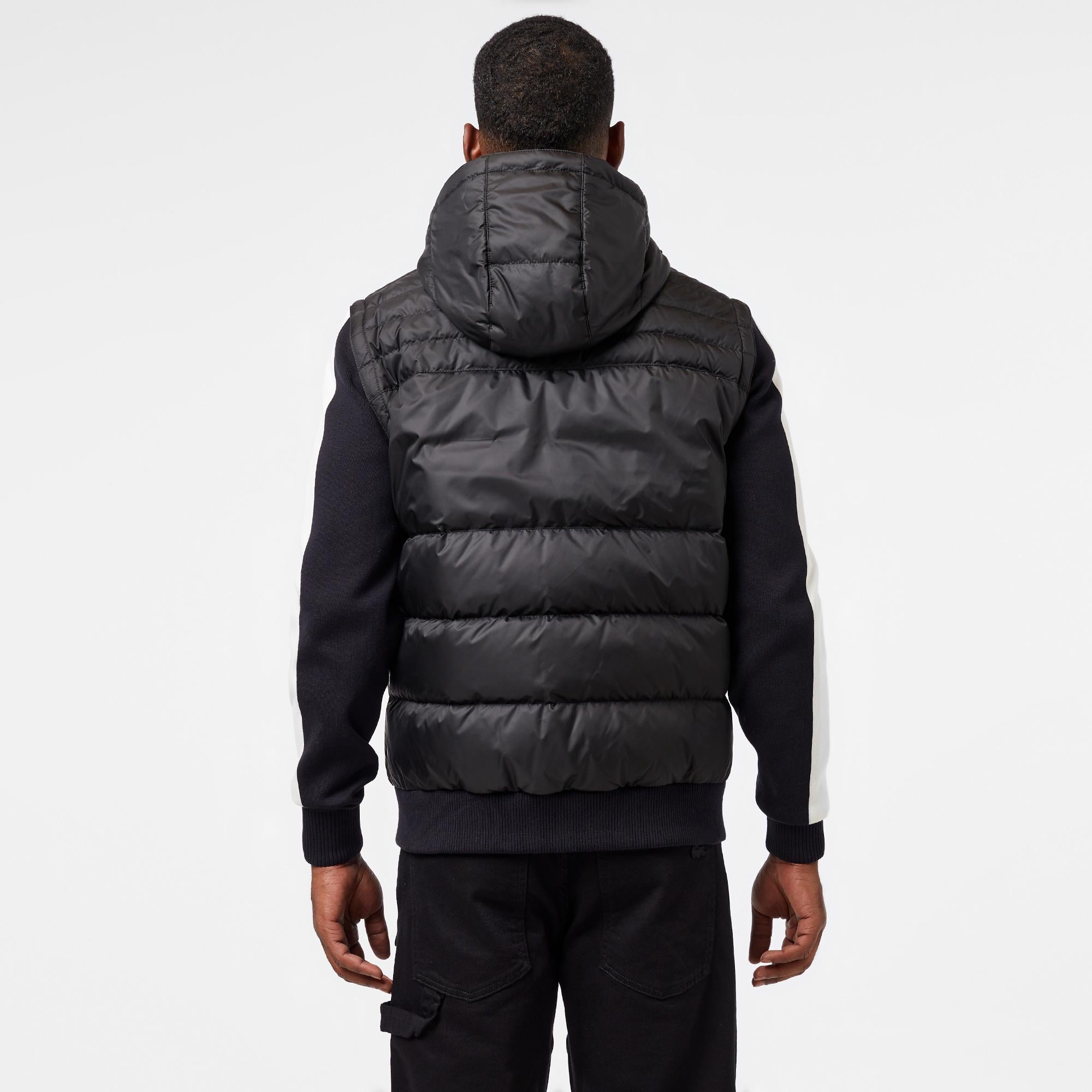 Lacoste Erkek Kapüşonlu Siyah Mont