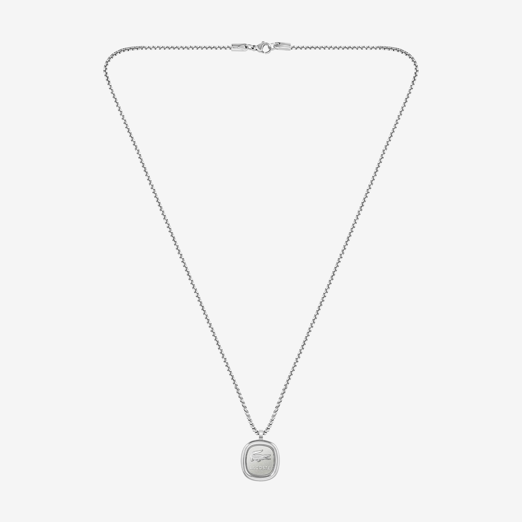 Lacoste Unisex Gri Kolye