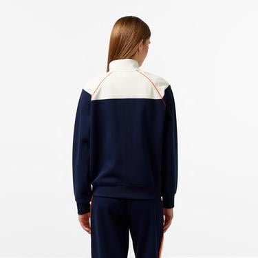  Kadın Relaxed Fit Dik Yaka Lacivert Sweatshirt