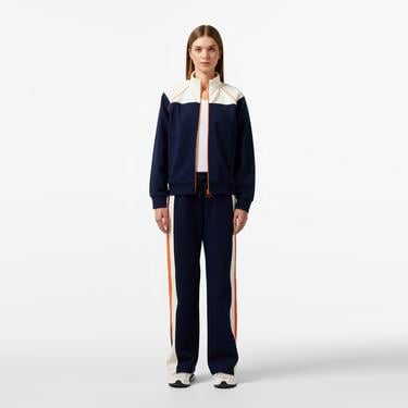  Kadın Relaxed Fit Dik Yaka Lacivert Sweatshirt