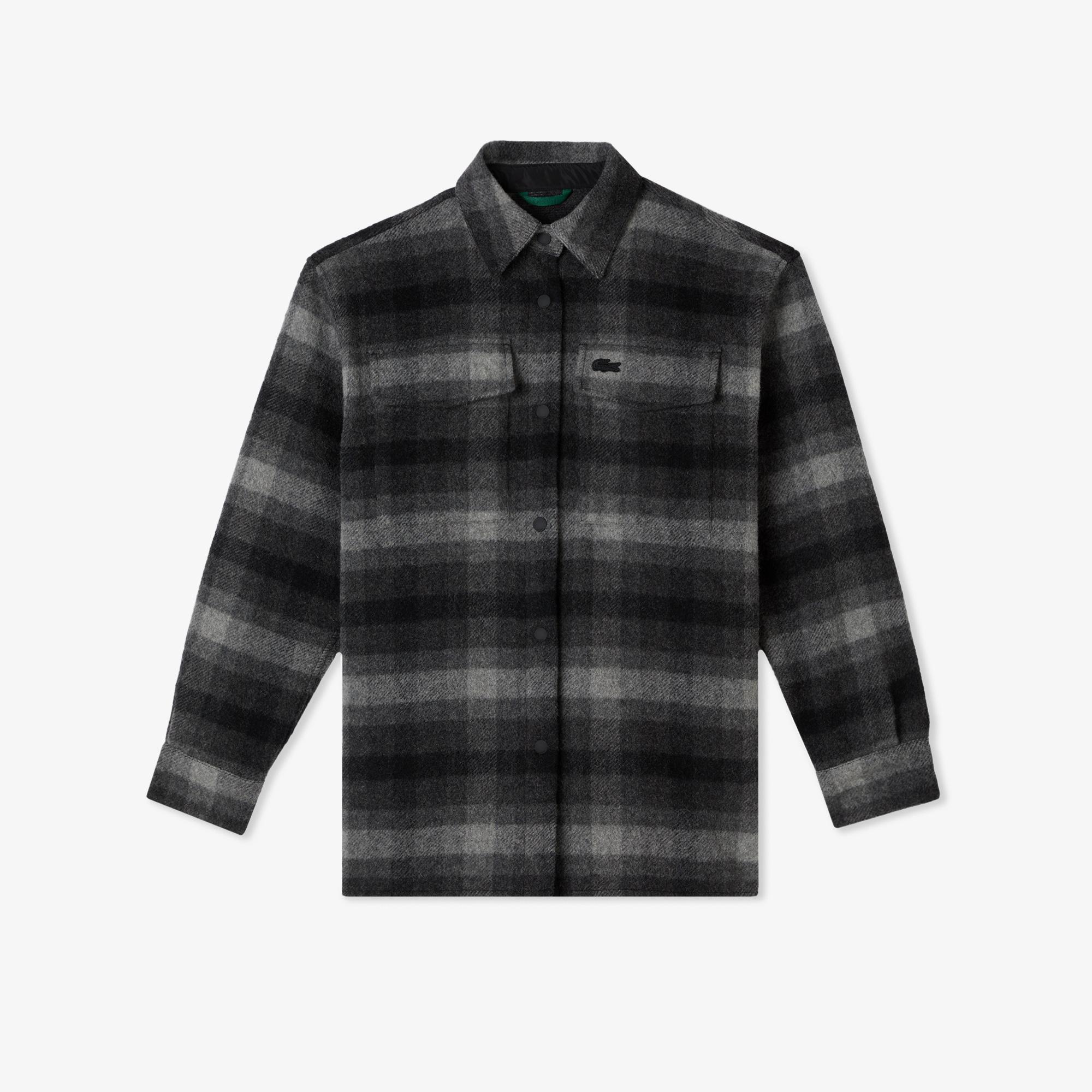 Kadın Relaxed Fit Gömlek Yaka Siyah Ceket