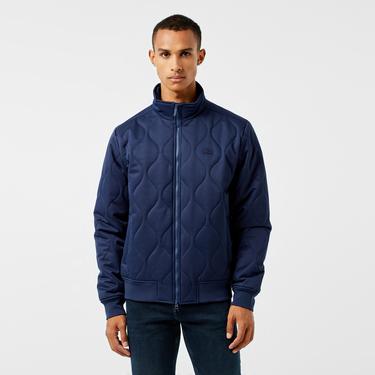  Erkek Relaxed Fit Dik Yaka Kapitone Lacivert Mont