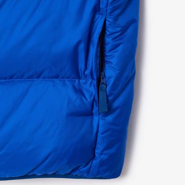  Erkek Kapüşonlu Mavi Şişme Yelek